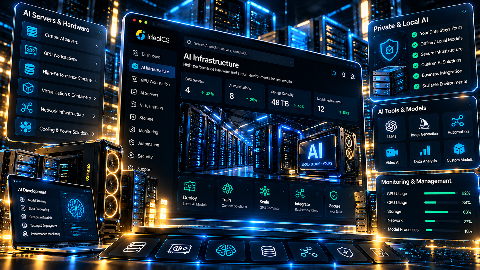 AI infrastructure solutions by Ideal Computer Solutions